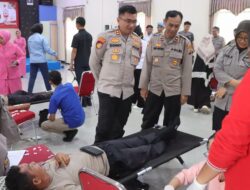 PMI Apresiasi Donor Darah Polres Sekadau Dalam Rangka Hari Bhayangkara ke-79