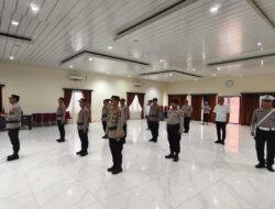 Polres Sambas Gelar Upacara Pemuliaan Nilai-Nilai Luhur Tribrata Secara Virtual