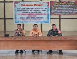 Deklarasi Kampanye Damai Calon Kepala Desa Berjalan Lancar Dan Khidmat