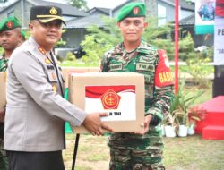 Kapolres Sambas Hadiri Kegiatan Binfungtaswilnas TNI 2025 Salurkan Ribuan Paket Bansos Untuk Warga Perbatasan