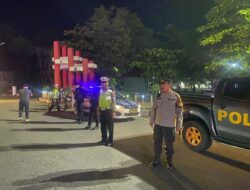 Patroli Enggang Polresta Pontianak Antisipasi Balap Liar Di Kawasan Ahmad Yani dan Bundaran Digulis
