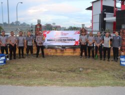 Polisi Peduli Lingkungan Bakti Sosial Polres Landak Di Hari Bhayangkara ke-79