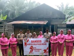 Kegiatan Bantuan Sosial Bansos Polsek Ella Hilir Dalam Rangka Hari Ulang Tahun Bhayangkara Ke- 79
