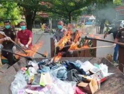 Kejari Pontianak pemusnahan Berbagai Barang Bukti, Total Ada 101 Perkara