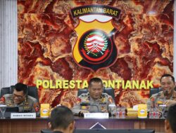 Polresta Pontianak Terima Kunjungan Tim Monitoring Biro Kerma Stanasops Polri Terkait Evaluasi Kerja Sama Polri Dengan Kementerian/Lembaga