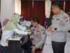 Kapolres Sambas Dan Wakapolres Sambas Beserta Ketua Bhayangkari Cabang Sambas Turut serta Dalam  Gelar Bakti Kesehatan Donor Darah Dan Pengobatan Gratis