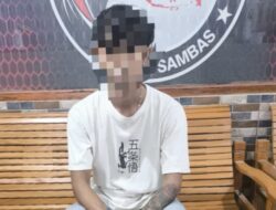 Satresnarkoba Polres Sambas Bekuk Pelaku Penyalahgunaan Narkotika Jenis Sabu Di Sebuah Rumah Kost