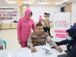Polres Ketapang Gelar Bakti Kesehatan Donor Darah Jelang Hari Bhayangkara Ke-79