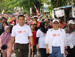 Dandim 1013/Muara Teweh Hadiri Acara Jalan Sehat dalam Rangka HUT Bhayangkara ke-79