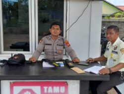 Personel Sat Samapta Polres Ketapang Laksanakan Pengamanan Di PLTU Desa Sukabangun