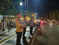 Kasubbag Bekpal Baglog Polres Ketapang Pimpin Patroli Antisipasi Balap Liar Di Seputaran Kota Ketapang