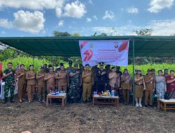 Forkopimcam Menyuke Hadiri Syukuran Hari Bhayangkara Ke-79 Ke Lokasi Demplot Polsek Menyuke