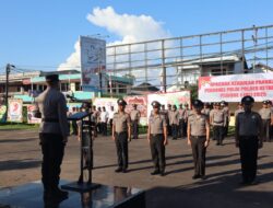 Kapolres Ketapang Pimpin Upacara Kenaikan Pangkat 31 Personilnya Di Hari Bhayangkara
