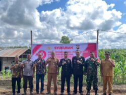 Syukuran HUT Bhayangkara ke-79 Polsek Marau Digelar di Tengah Lahan Jagung Kelompok Tani Upas Makmur