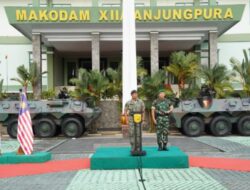 Pangdam XII/Tpr Terima Lawatan Timbal Balas Panglima 1 Divisyen Malaysia