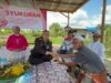 Bersama Petani Polsek Sungai Raya Rayakan Hari Bhayangkara Dengan Sederhana