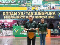 Buka Open Tournament Basketball Pangdam Cup 2025 Ini Pesan Pangdam XII/Tpr Kepada Atlet