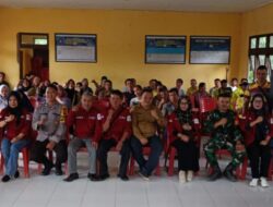 Bhabinkamtibmas Polsek Sandai Hadiri Pembentukan Pos Bantuan Hukum Dan Panitia HUT Desa Istana ke-10