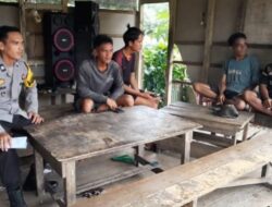 Bhabinkamtibmas Sambangi Warung Kopi Ajak Pemuda Jauhi Narkoba Dan Pergaulan Bebas