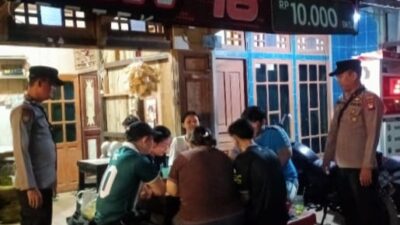 Laksanakan Patroli Malam Personil Polsek Menyuke Cegah Tindak Kriminalitas Dan Premanisme