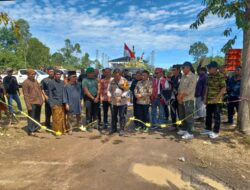 Kapolsek Tumbang Titi Pimpin Pengamanan Kegiatan Gerebek Suro Dan Sedekah Bumi Oleh Paguyuban Ikar Jati