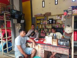 Patroli Sambang Polsek Meranti Ajak Warga Jaga Kamtibmas