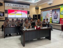 Polres Sambas Ikuti Zoom Meeting Anev Program II Ketahanan Pangan Jelang Panen Jagung Kuartal III