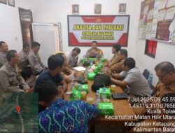 Kapolsek Matan Hilir Utara Pimpin Rapat Koordinasi dengan Para Kepala Desa Untuk Dukung Program Ketahanan Pangan Nasional