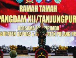 Pangdam XII/Tpr Ramah Tamah Bersama Forkopimda Kabupaten Kapuas Dan Pulang Pisau