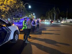 Kasubbag strajemen Bagren Pimpin Patroli Antisipasi Balap Liar Dan Gangguan Kamtibmas