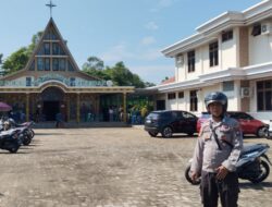 Polsek Mempawah Hulu tempatkan personil laksanakan Pengamanan Ibadah Minggu