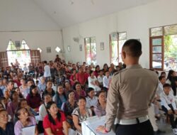 Ipda Aldo Sosialisasikan Operasi Patuh Kapuas 2025 Di Gereja Kristus Raja Sekadau