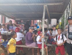 Bripka Bayu Friatna Himbau Anak Sekolah Jaga Kamtibmas Di lingkungannya