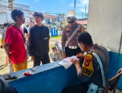 Hari Kedua Operasi Patuh Kapuas 2025 Polres Landak Tegur Dan Tilang Pelanggar Lalu Lintas