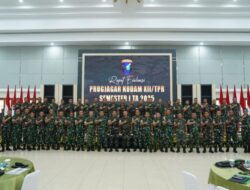 Identifikasi Hambatan Serta Capaian yang Diraih Oleh Satuan, Kasdam XII/Tpr Pimpin Rapat Evaluasi Progjagar Semester I TA 2025
