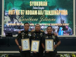 Syukuran 67 Tahun Pengabdian Kodam XII/Tpr Pangdam Ajak Prajurit Tingkatkan Dedikasi Dan Loyalitas