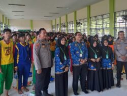 Polsek Pontianak Barat Sosialisasikan Bahaya Bullying, Tawuran, Narkoba dan Judi Online kepada Siswa Baru SMA Negeri 11 Pontianak