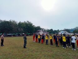 Koramil dan Polsek Menjalin Latih Pasukan Pengibar Bendera HUT RI ke 80