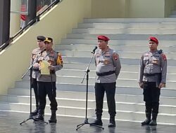 Polresta Pontianak Gelar Tradisi Penyambutan Kapolresta Baru Kombes Pol Suyono, Dihadiri Pejabat Lama Kombes Pol Adhe Hariadi