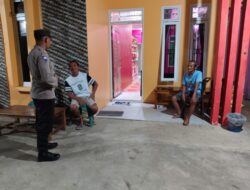 Temui Warganya Di Saat Petugas Laksanakan patroli Malam