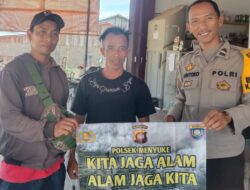 Melalui Sosialisasi Warga Diajak Bhabinkamtibmas Polsek Menyuke Antisipasi Karhutla