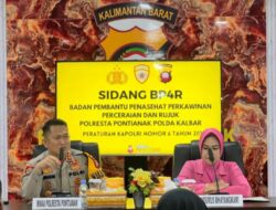 Polresta Pontianak Gelar Sidang BP4R Bagi Lima Pasang Personel Yang Dipimpin Wakapolresta Pontianak