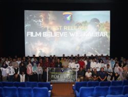 Nobar Bersama Keluarga Besar Kodam XII/Tpr, Ketua IJTI Kalbar Apresiasi Film Believe