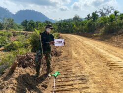 Progres Pengerjaan Jalan Penghubung Sepanjang 10 KM oleh Satgas TMMD ke-125 Kodim 1205/Sintang Mulai Terlihat