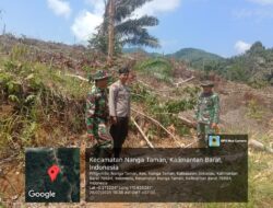 Kodim 1204/Sanggau Melaksanakan Patroli Gabungan Cegah Kebakaran Hutan Dan Pembalakan Liar