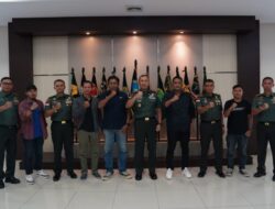 Bangun Kerjasama Pangdam XII/Tpr Audiensi Dengan Pengurus IJTI Kalbar