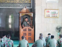 SELALU BERSYUKUR TEMA SIRAMAN ROHANI OLEH KASREM 121/ABW KOLONEL INF MOHAMAD ISNAENI INGATKAN KEPADA PARA PRAJURIT DAN PERSIT