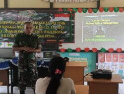 Bentengi Generasi Bangsa Satgas TMMD Kodim 1202/Skw Gencar Sosialisasi Cegah Tangkal Radikalisme