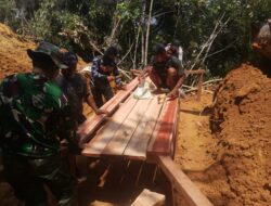 Gorong-Gorong Keenam Rampung Satgas TMMD Ke-125 Tetap Semangat Bekerja