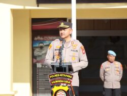 Pimpin Apel Pagi Ini Arahan Kapolres Ketapang Kepada Anggotanya